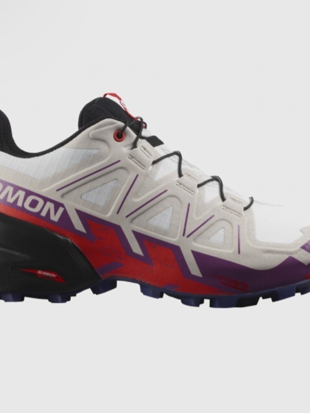 Salomon Women’s White Purple Orange Trail Sneakers - Picture 6 of 6
